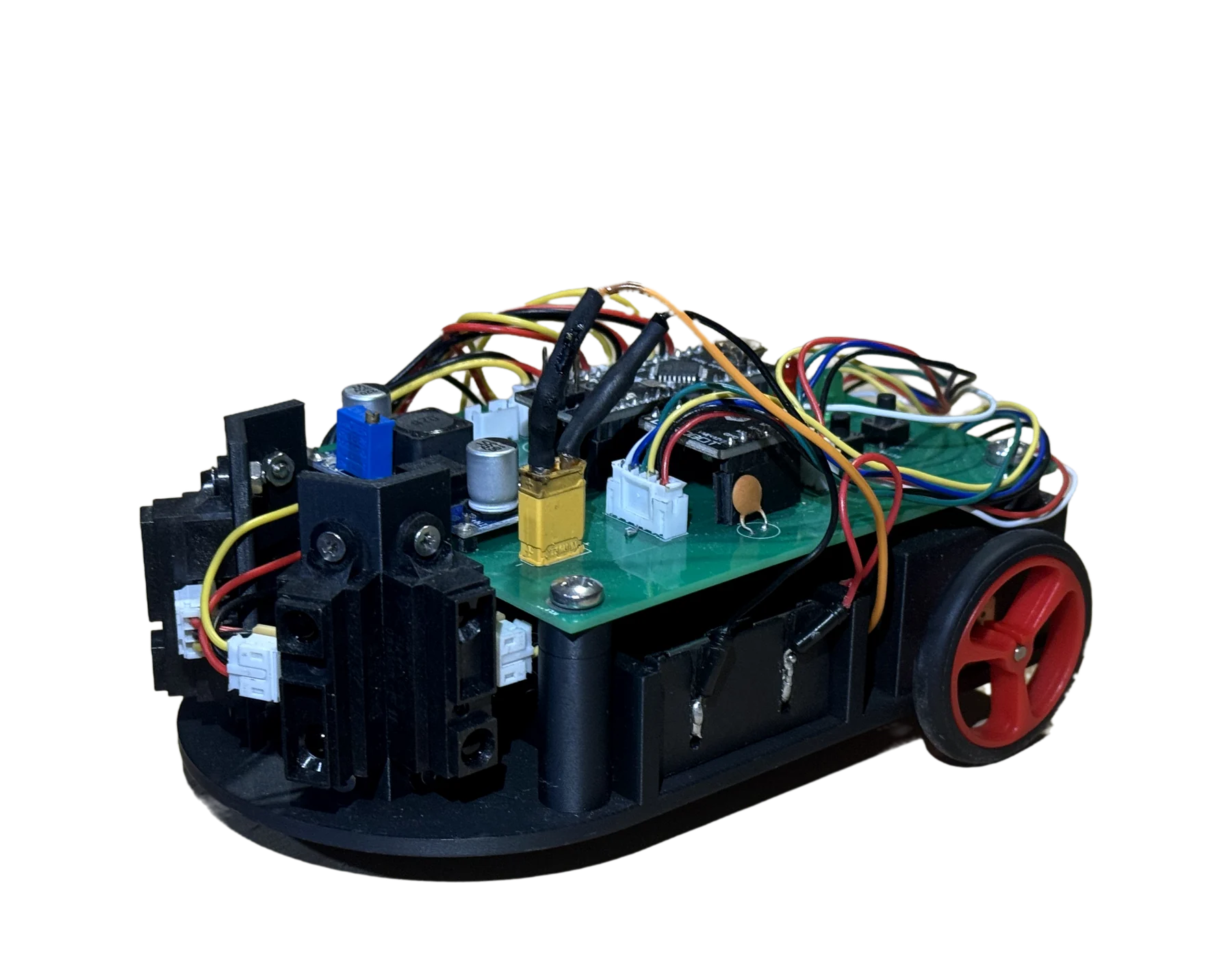 Micromouse from the front left